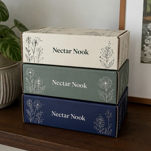 Influencer boxes with logo — customer photo