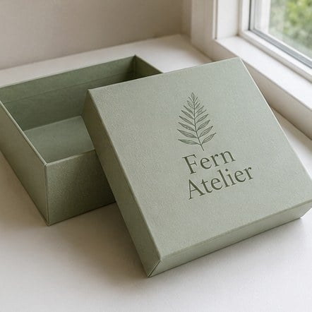 Two-Piece Rigid Lid and Base Box with custom branding